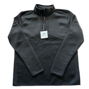 Tri-Mountain Men's‎ Gray Quarter Zip Performance Jacket  Sz. L NWT